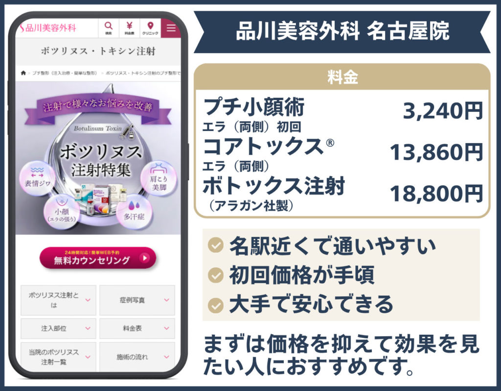 品川美容外科 名古屋院