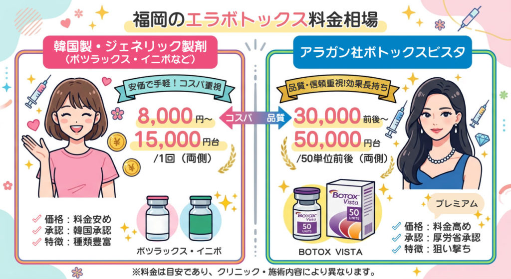 福岡のエラボトックスの料金相場