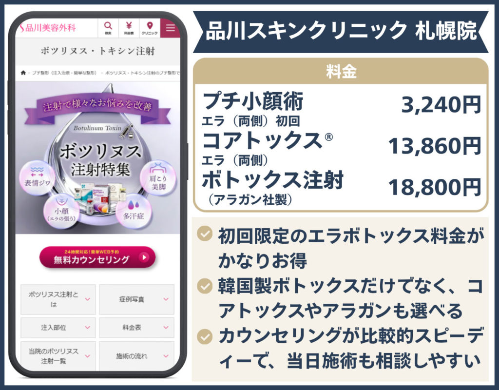 品川スキンクリニック 札幌院