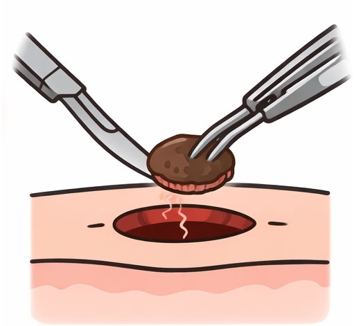 切除縫合法（切開法）